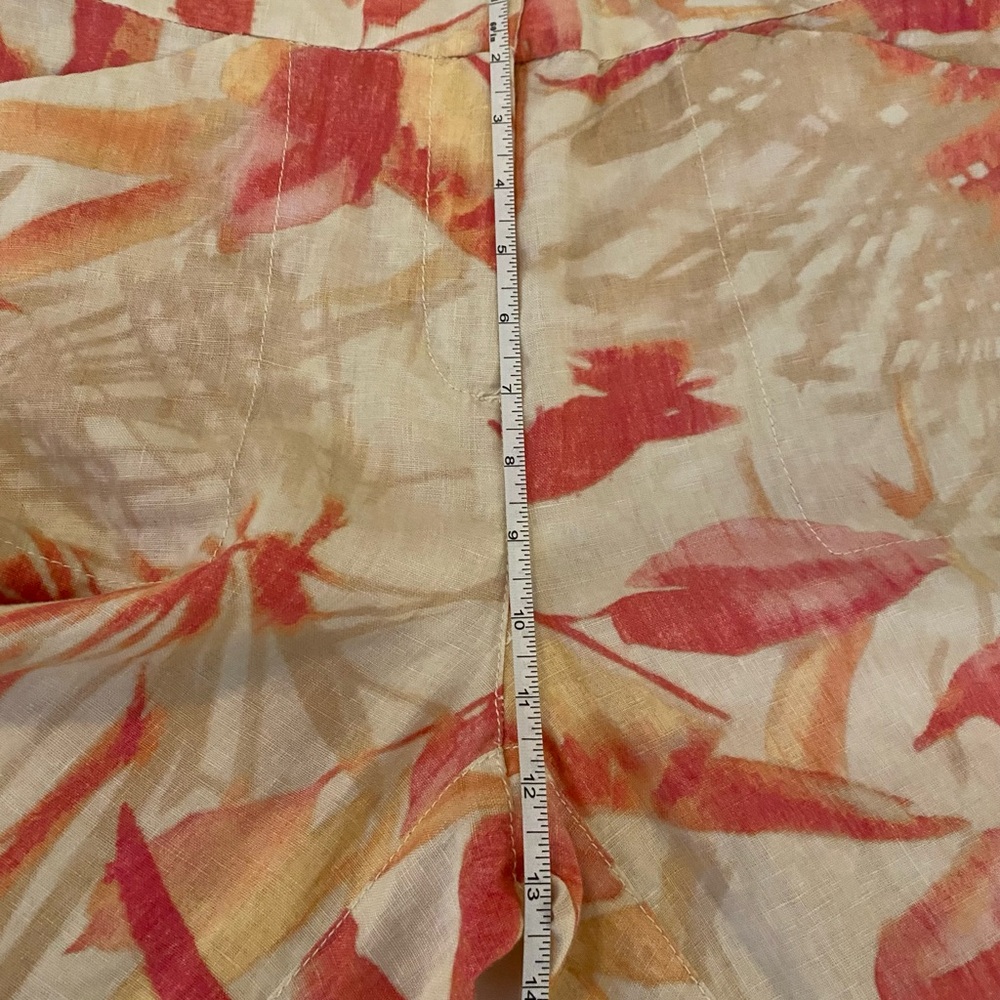 Chico's Havana Shores Pants 100% Linen Wide Leg Womens Sz(1)Medium Resort Beach - Picture 7 of 10